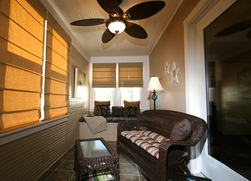 Sun porch attached to Annabelle's Suite at the Okoboji Country Inn